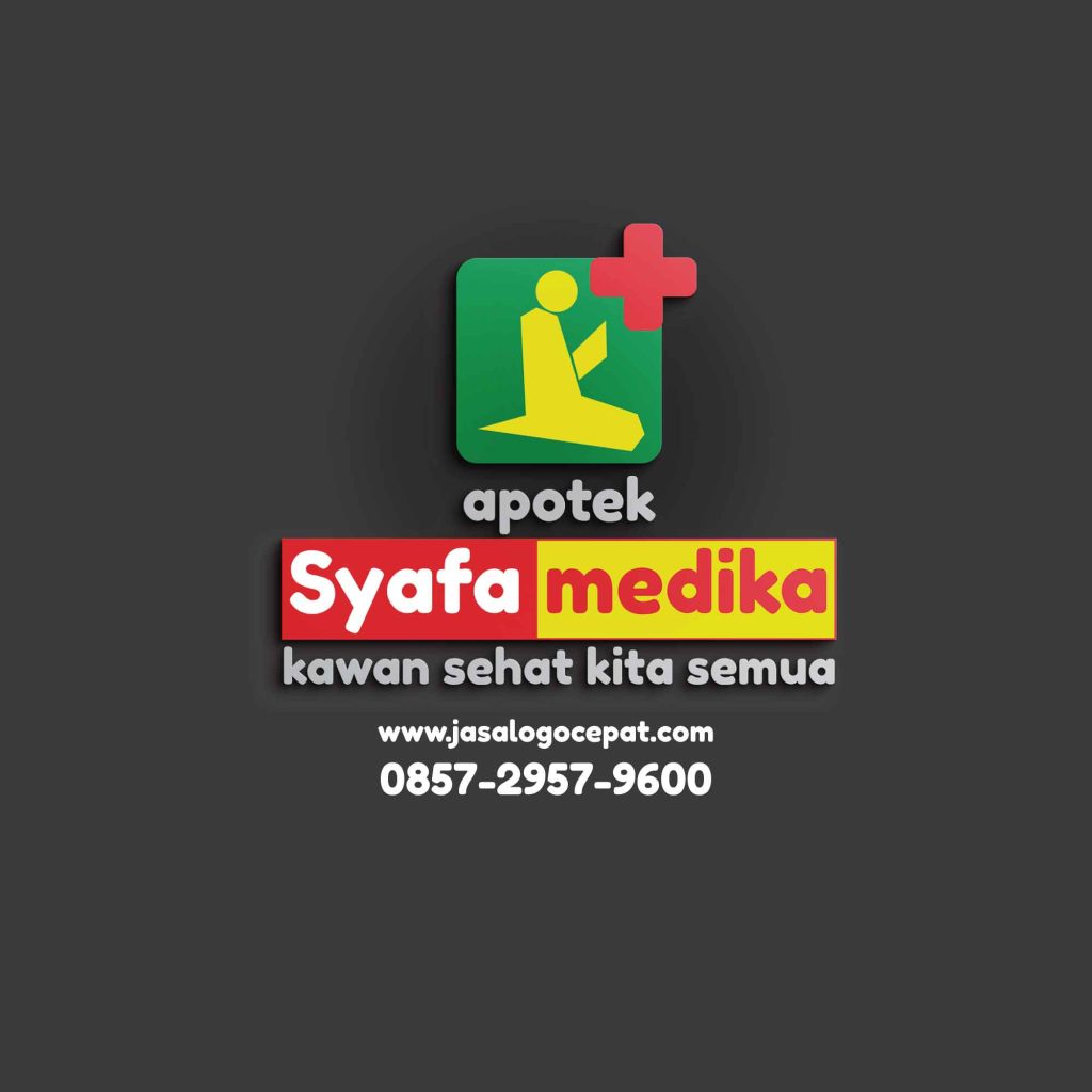 Desain Logo Apotek Syafa Medika Samarinda - Jasalogocepat