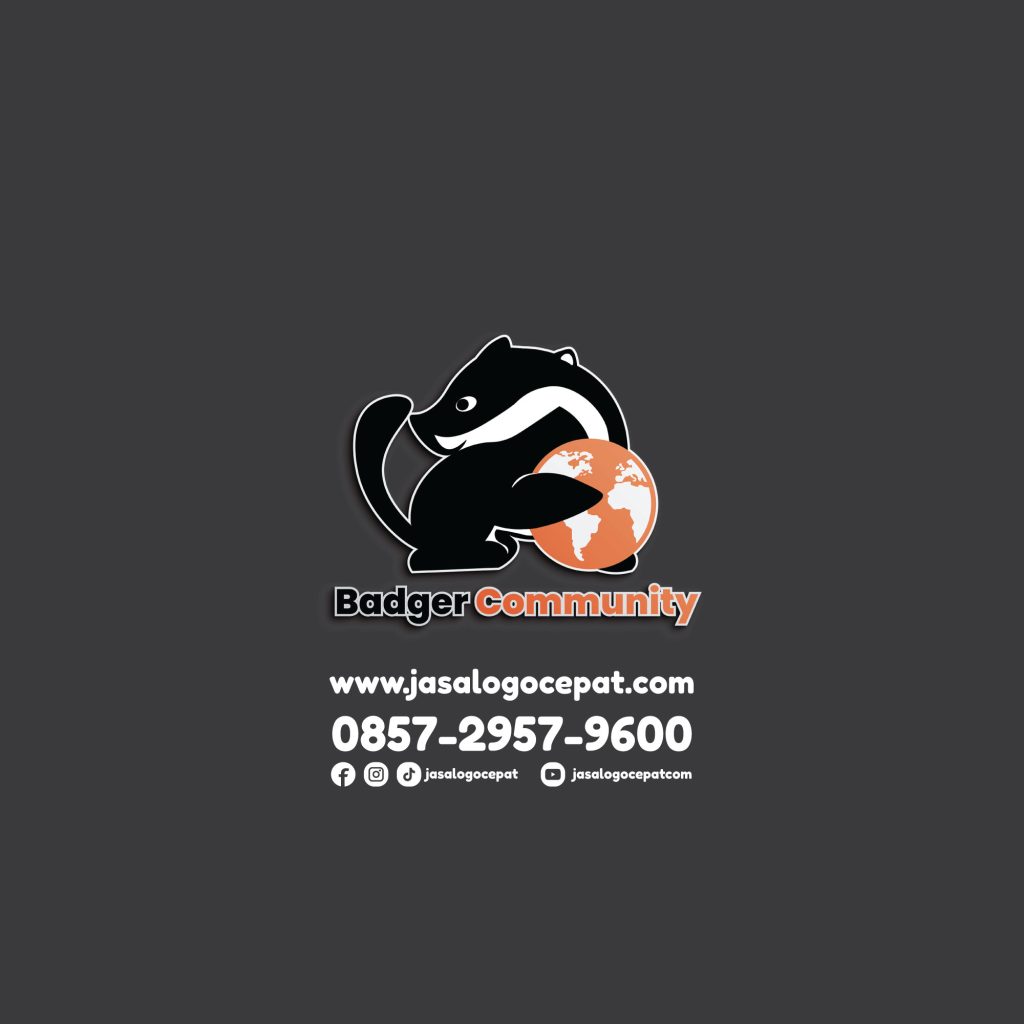 Desain Logo Badger Community - Jasalogocepat
