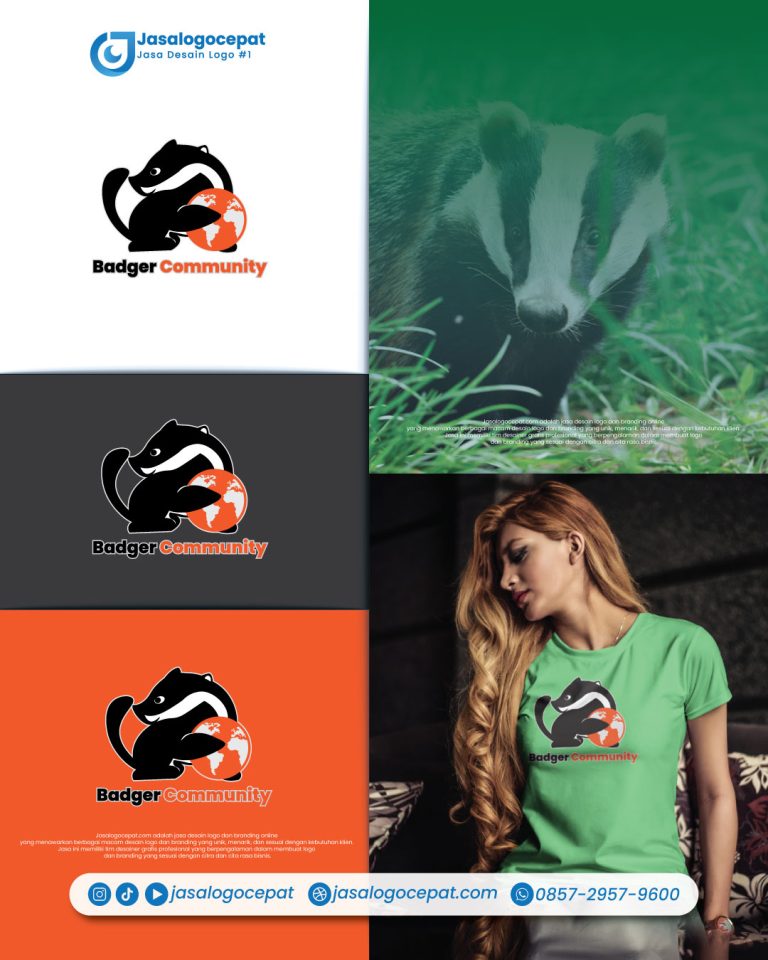 jasa desain gambar logo komunitas keren luwak jasalogocepat