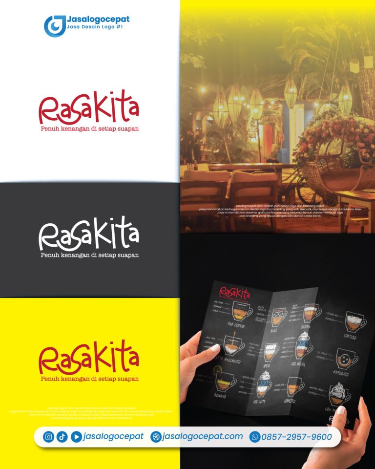 Jasa Desain logo restoran unik, keren dan aesthetic jasalogocepat