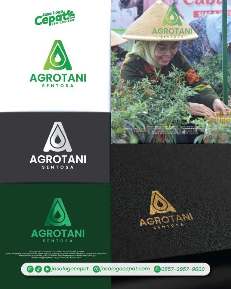 Jasa Gambar Desain Logo Kelompok Tani PNG Keren - jasalogocepat