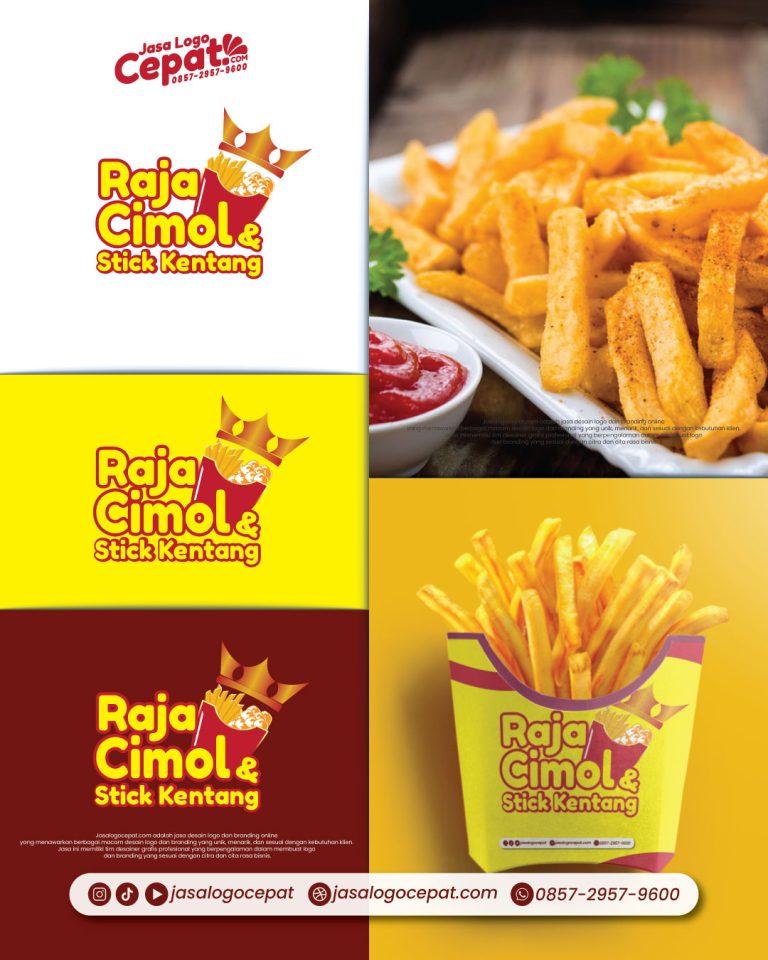 Jasa Gambar Logo Kentang Goreng Untuk Desain Kemasan dan Poster - jasalogocepat
