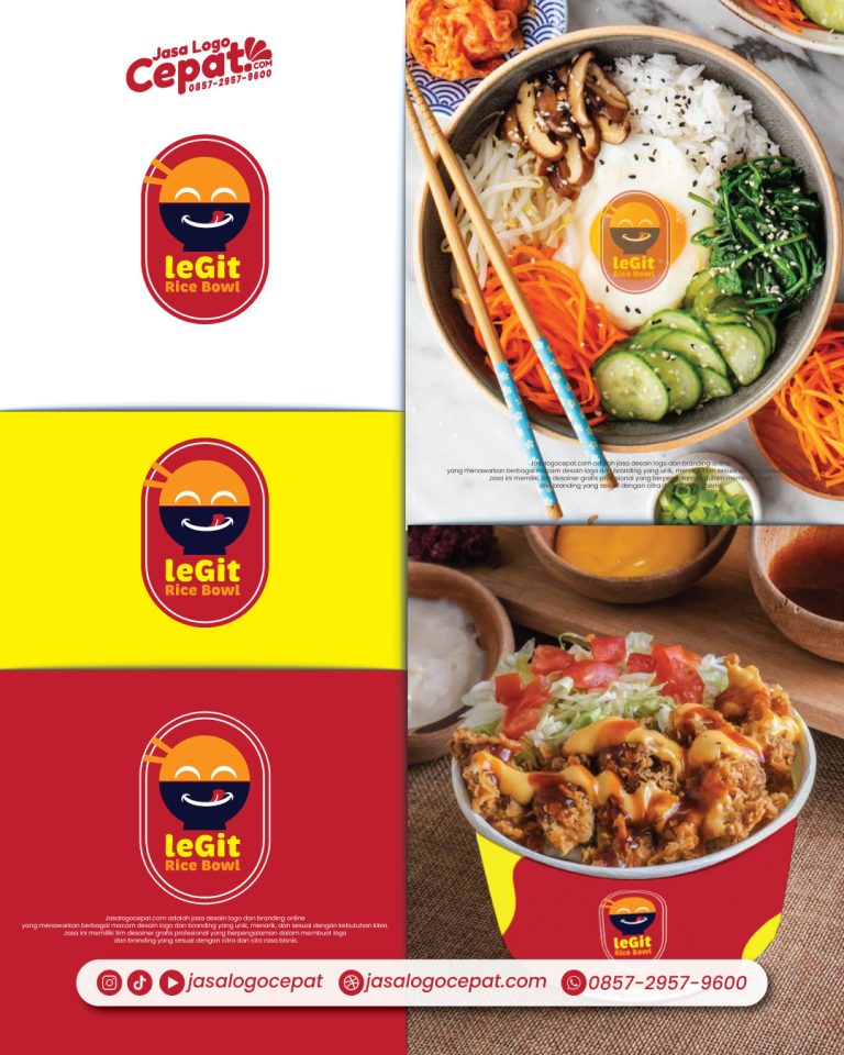 Jasa desain Gambar Desain Logo Rice Bowl PNG - Jasalogocepat