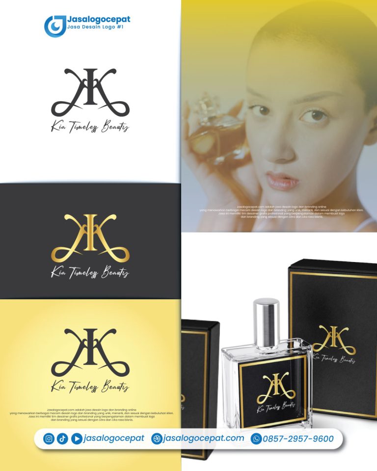 Jasa desain Logo parfum mewah aesthetic dan simple Jasalogocepat