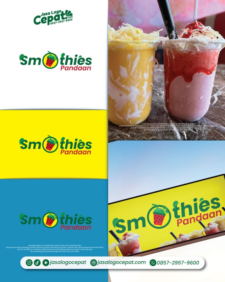 Jasa desain gambar Logo Smoothies Buah PNG