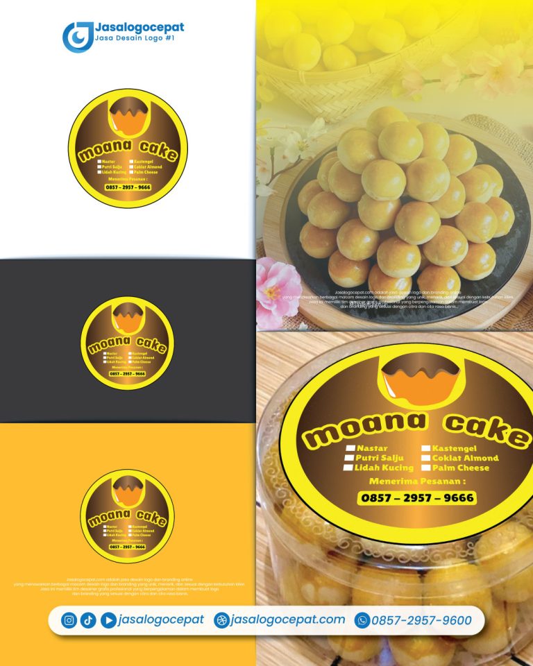 Jasa desain gambar logo toko kue kering lucu dan unik jasalogocepat