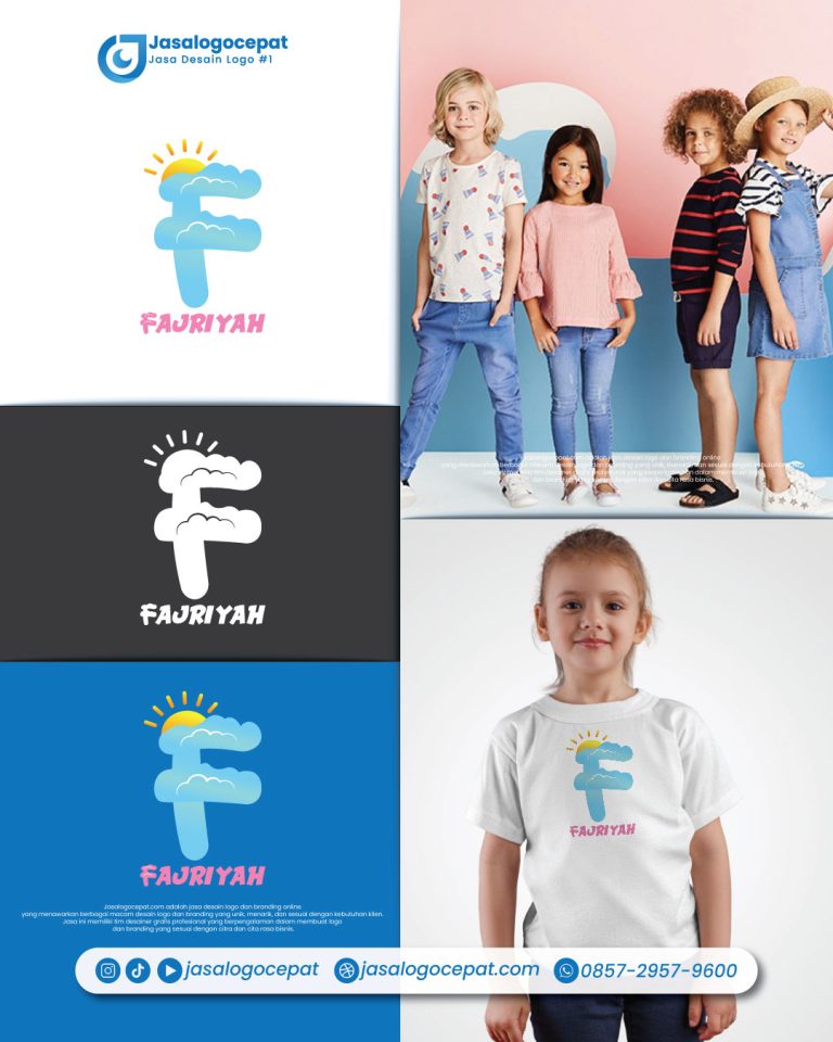 Jasa desain gambar logo toko baju anak keren tingkatkan penjualan online jasalogocepat