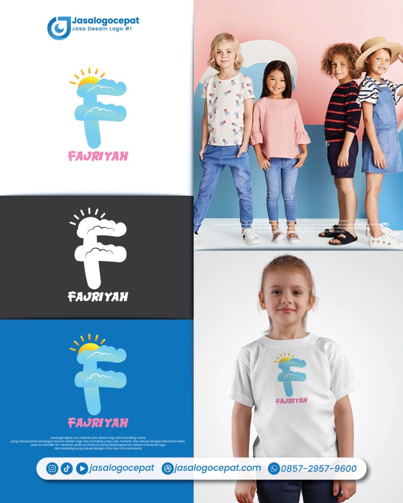 Jasa desain gambar logo toko baju anak keren tingkatkan penjualan online jasalogocepat