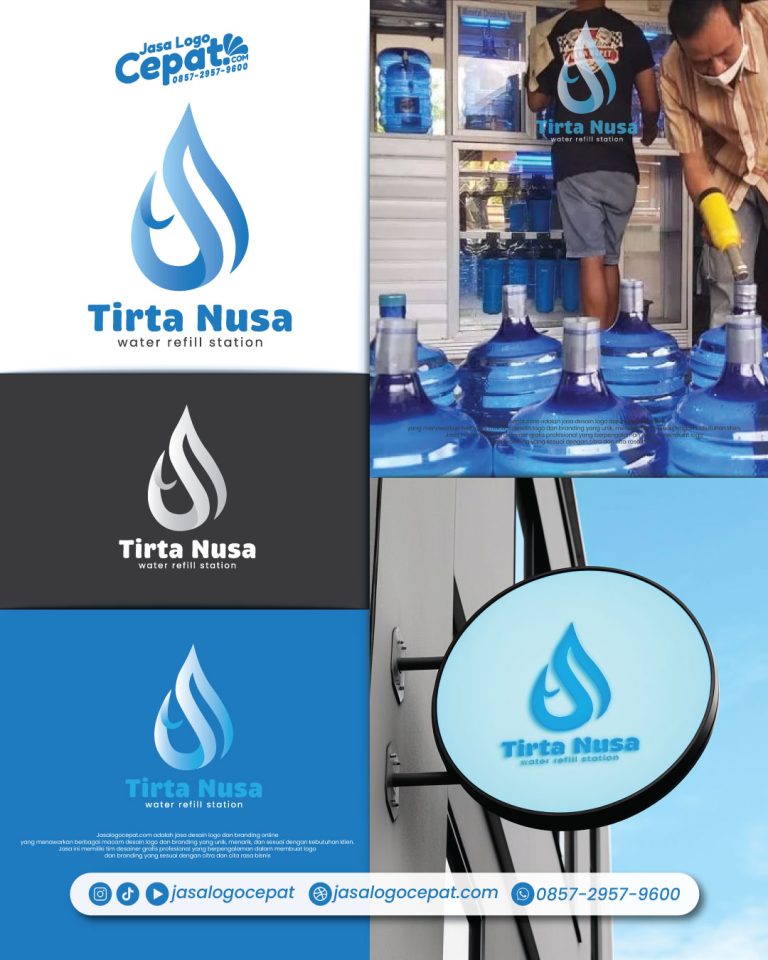 jasa desain logo air minum isi ulang jasalogocepat