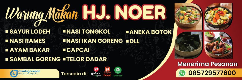 jasa desain banner makanan jasalogocepat