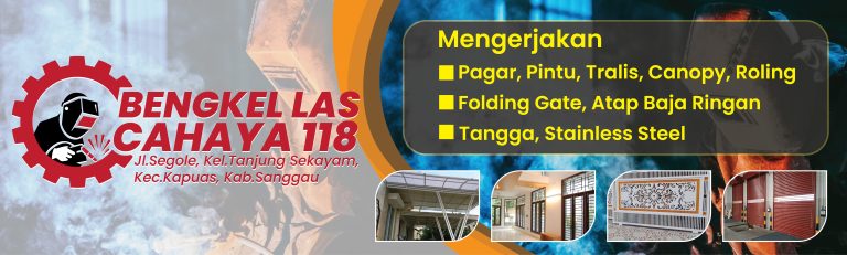 desain banner bengkel las jasalogocepat