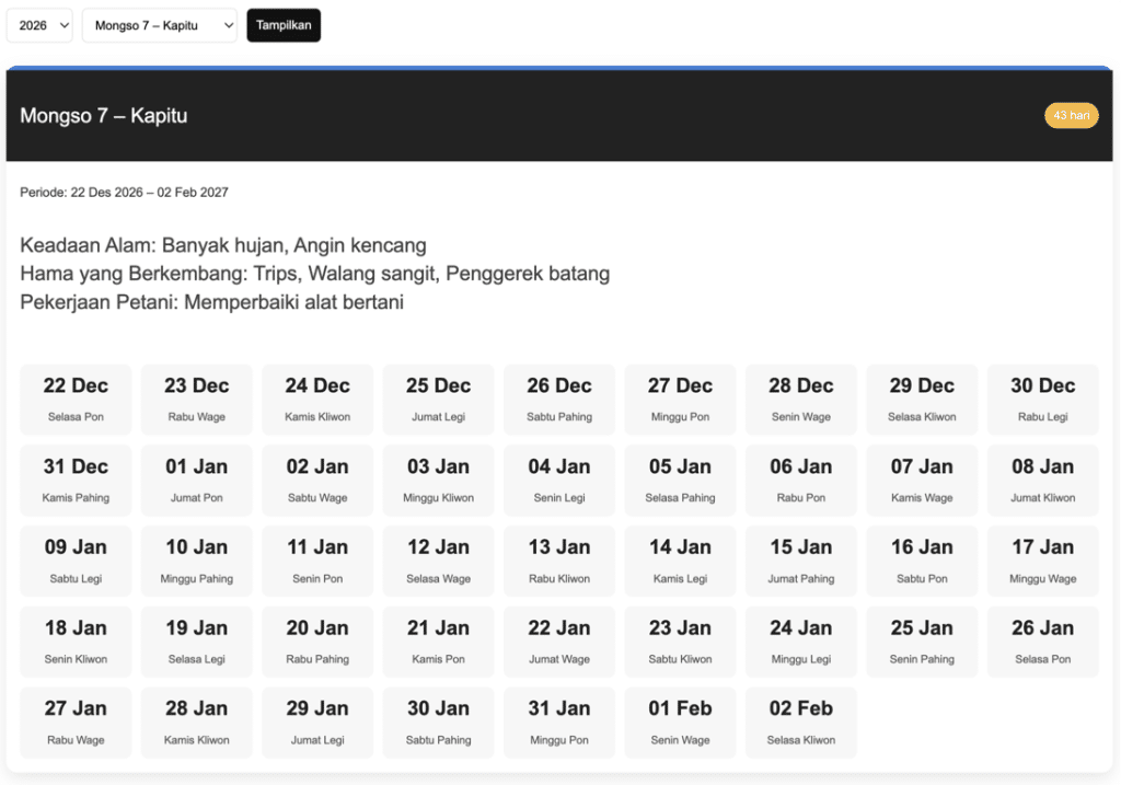 Mongso 7 kapitu 2026 jasalogocepat