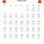 Kalender jawa oktober 2027 lengkap jasalogocepat