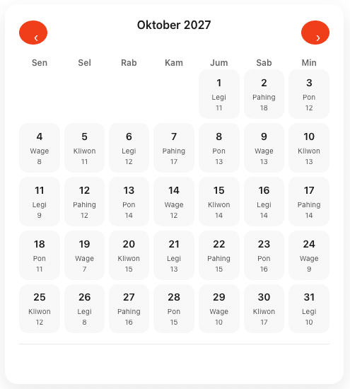Kalender jawa oktober 2027 lengkap jasalogocepat